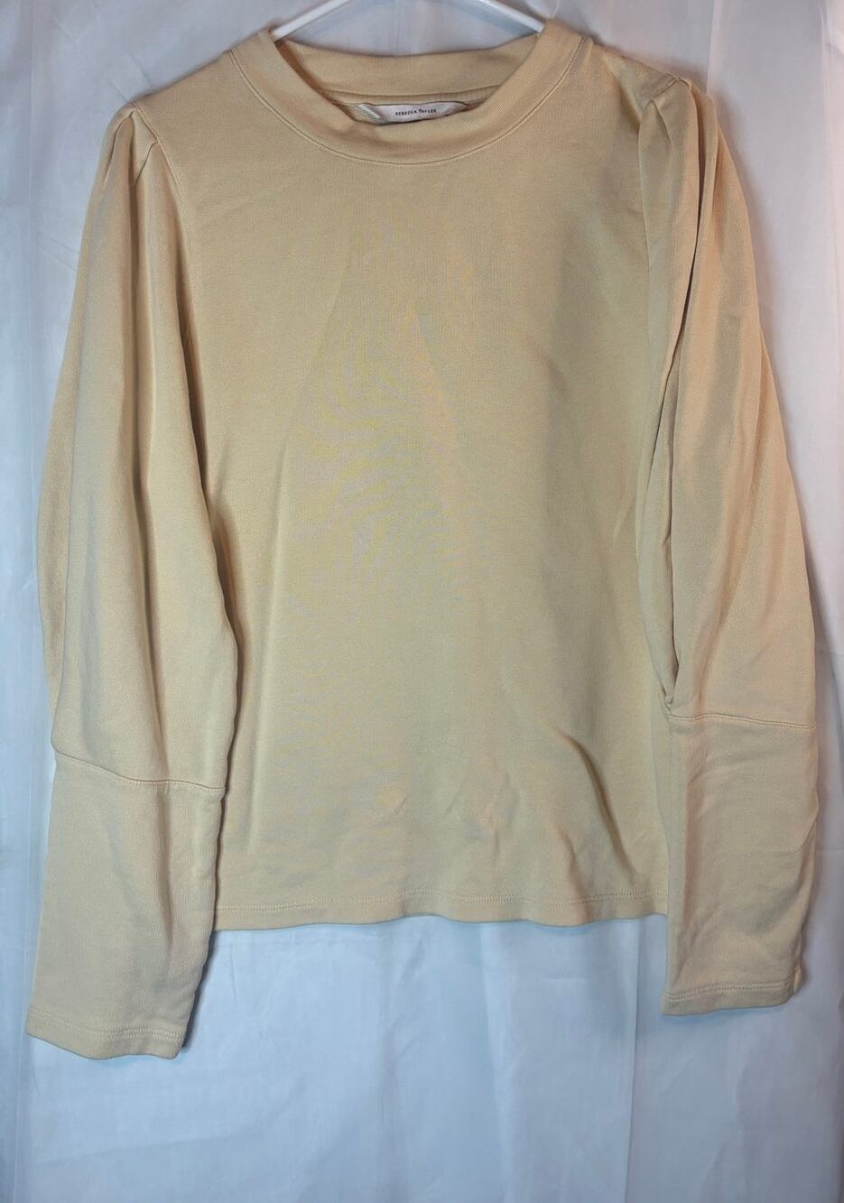 Rebecca Taylor Yellow Crew Neck Sweater Size Large